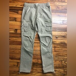 Pacsun Slim Cargo Pants Men’s   Small  Jogger Pockets Cotton Nylon Drawstring